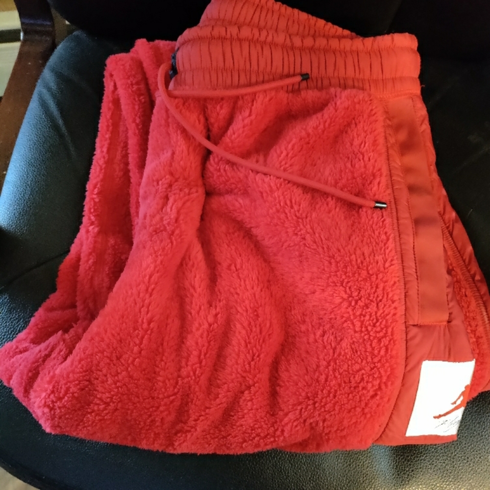 Jordan Red Fleece Sweatpants